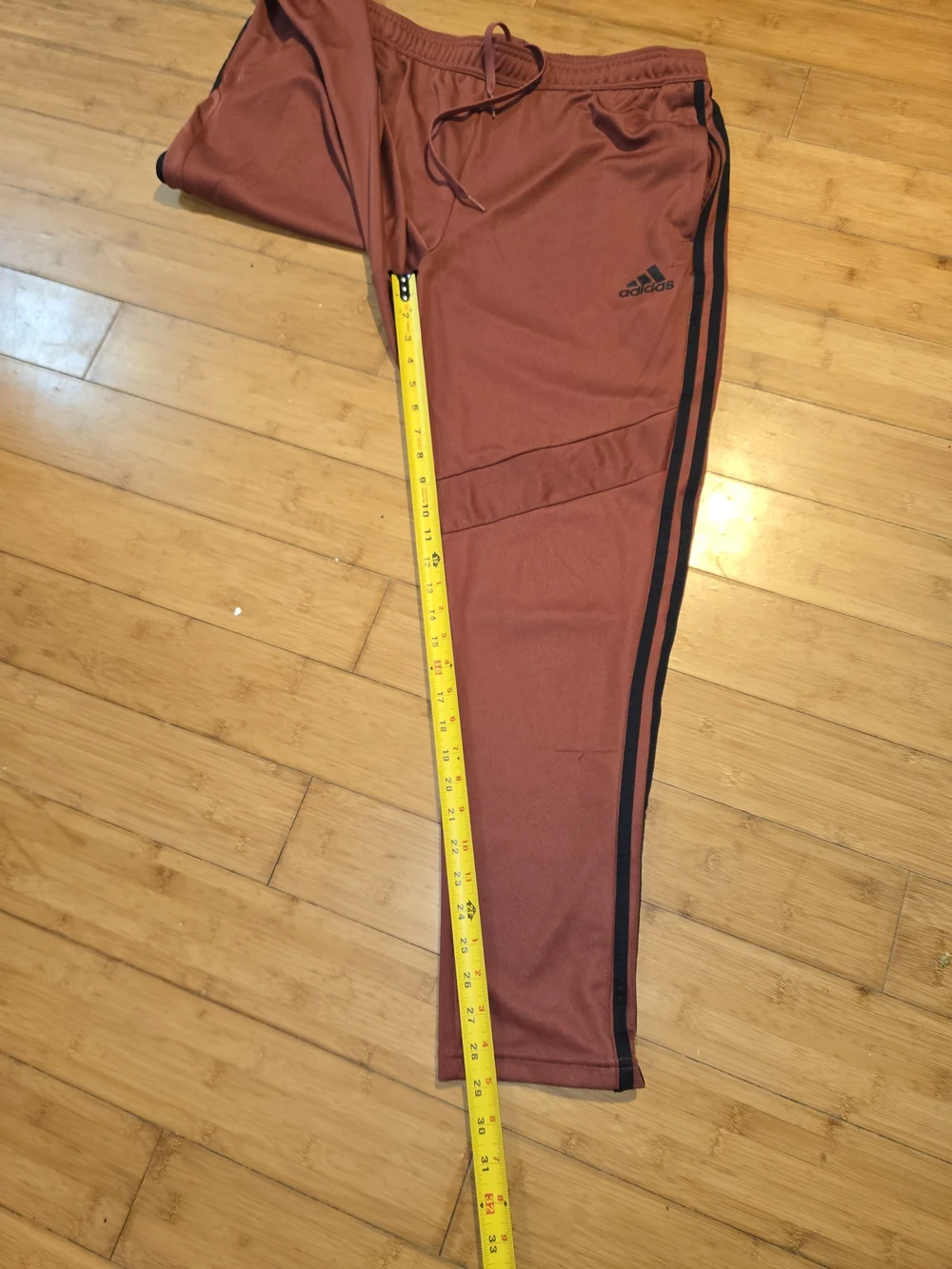 Adidas AeroReady Red White Stripe Track Pants XL